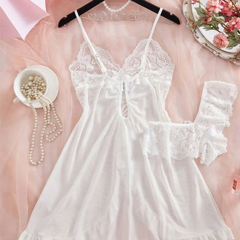 Lace Satin Sleep Set