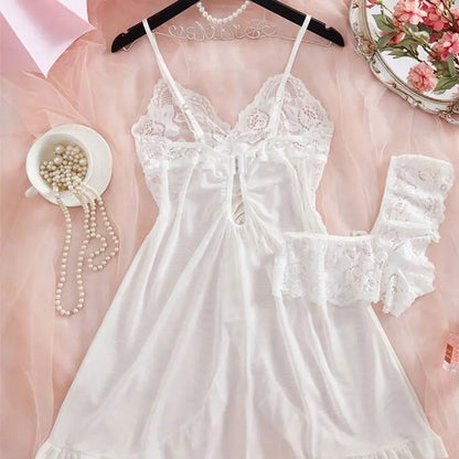 Lace Satin Sleep Set