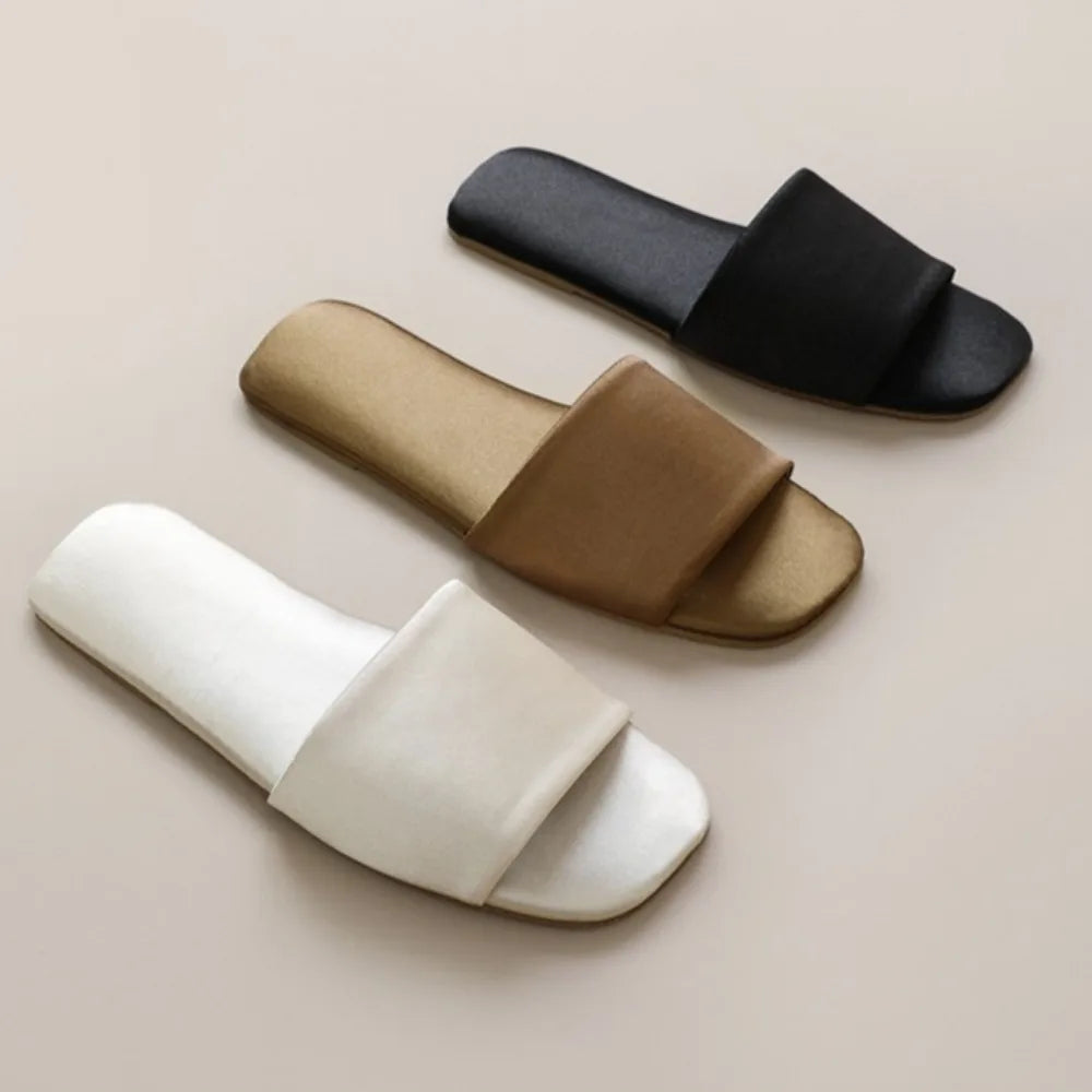 Serene Satin Slides