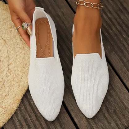 Serena Knit Pointed Loafers