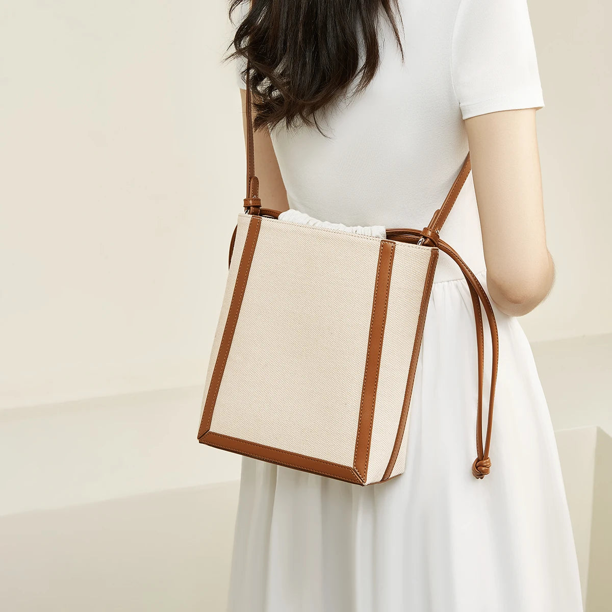Harper Canvas Bucket Bag