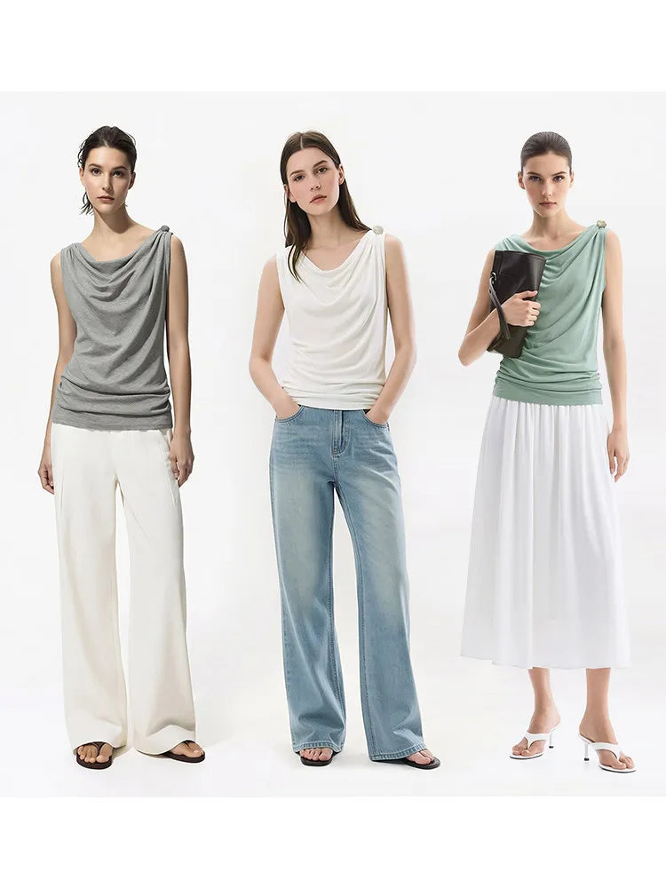 Sophia Draped Tank Top