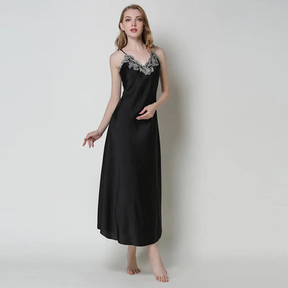 Lace Satin Nightgown