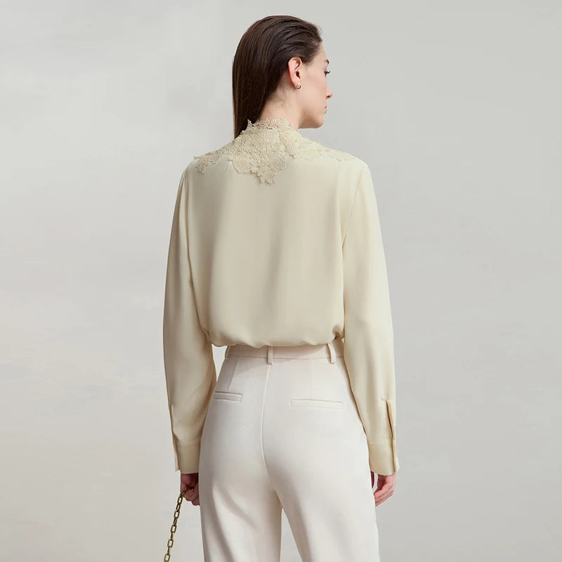 Isabelle Lace Chiffon Blouse