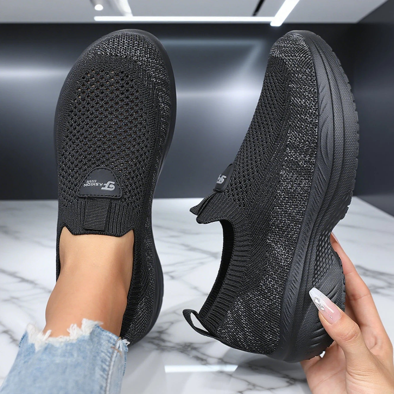 AirFlex Slip-On Walking Sneakers
