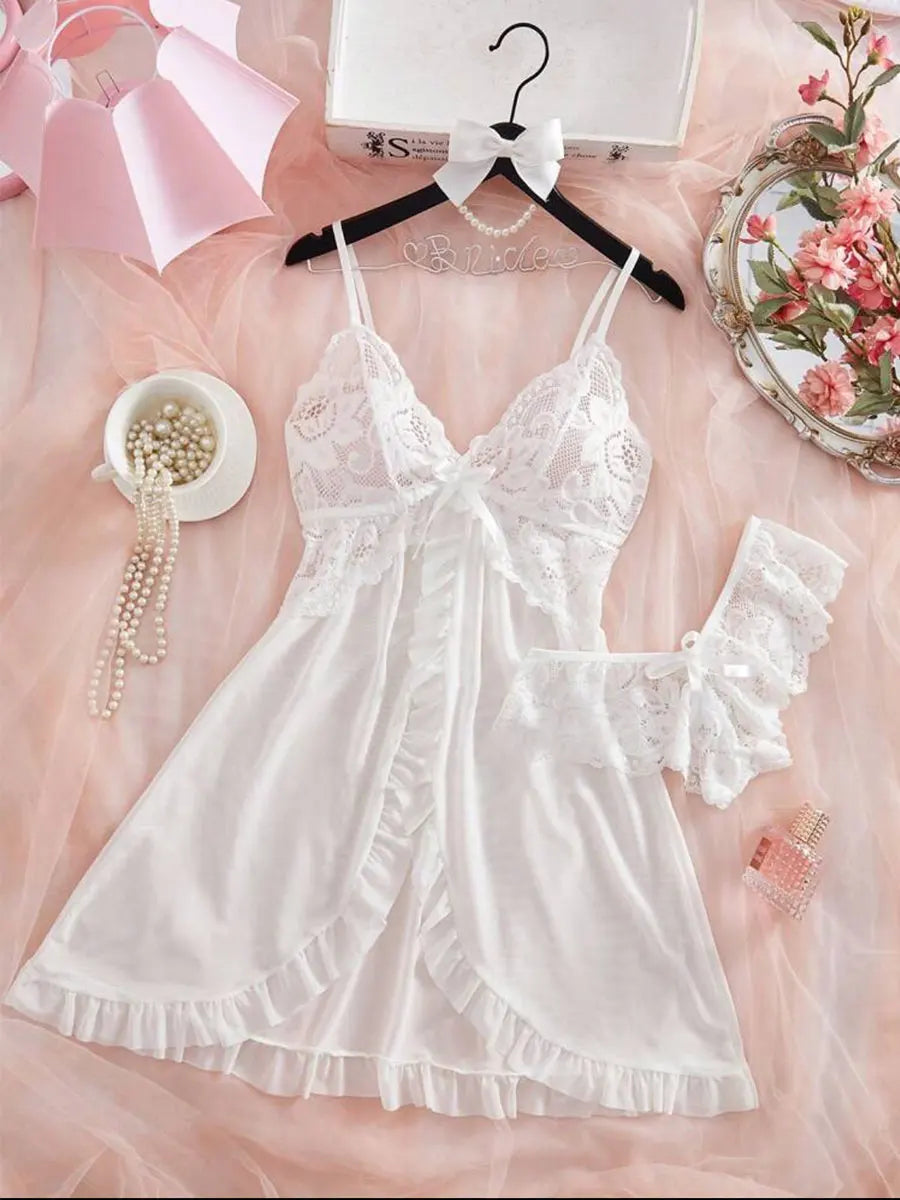 Lace Satin Sleep Set