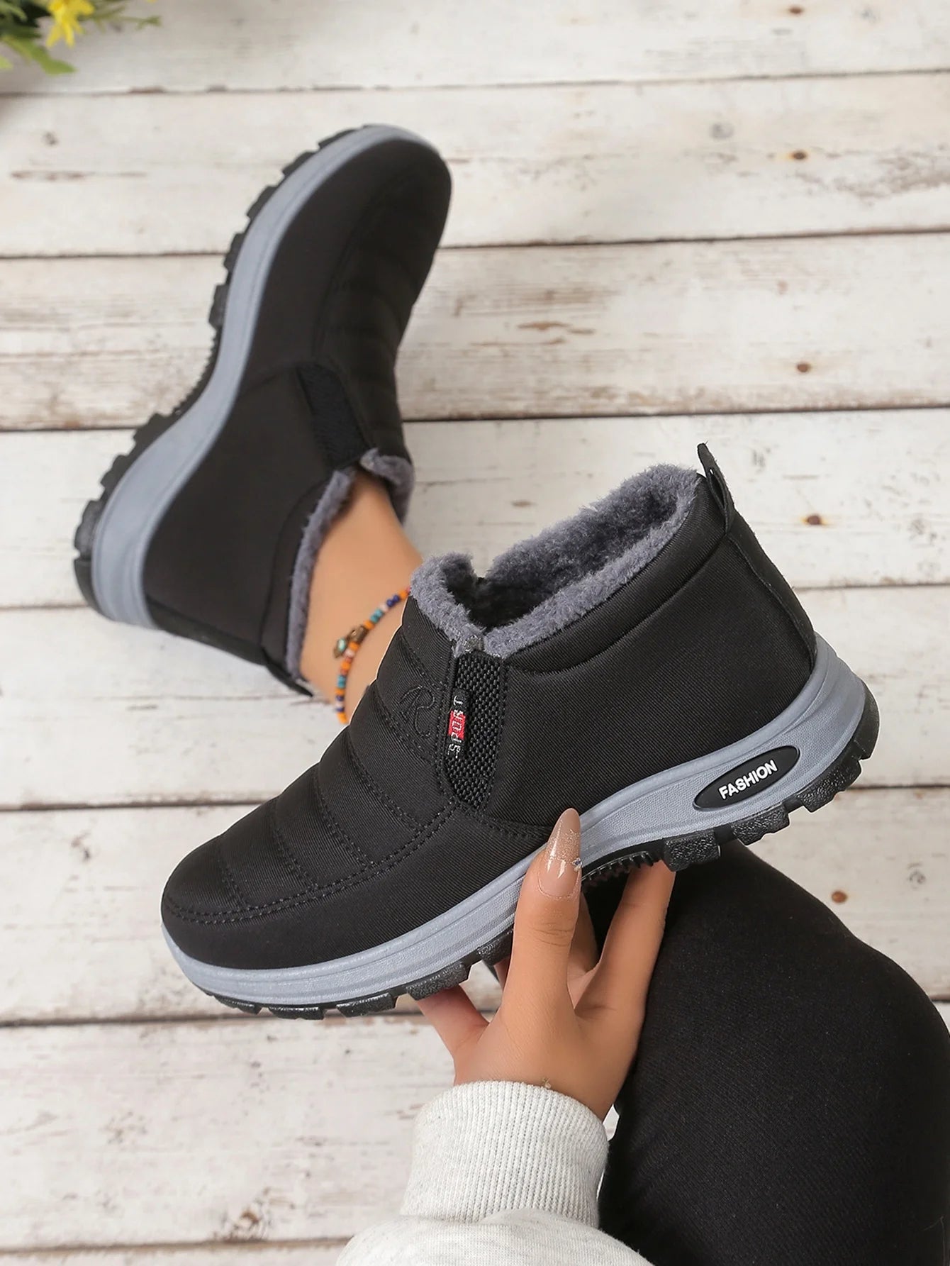 Nora Fur-Lined Winter Sneakers