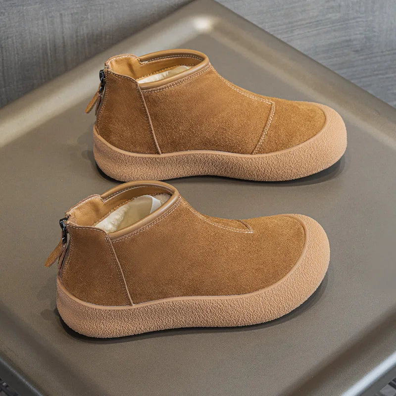 Elara Leather Winter Boots