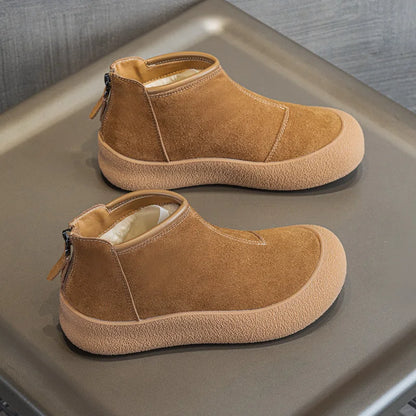 Elara Leather Winter Boots