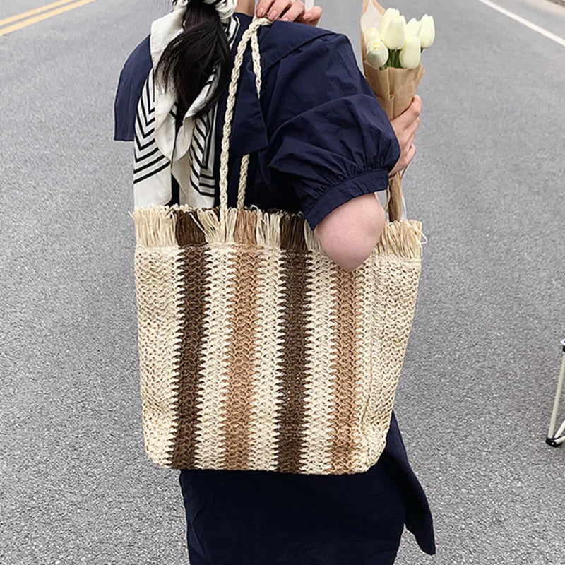 Coastal Stripe Tote