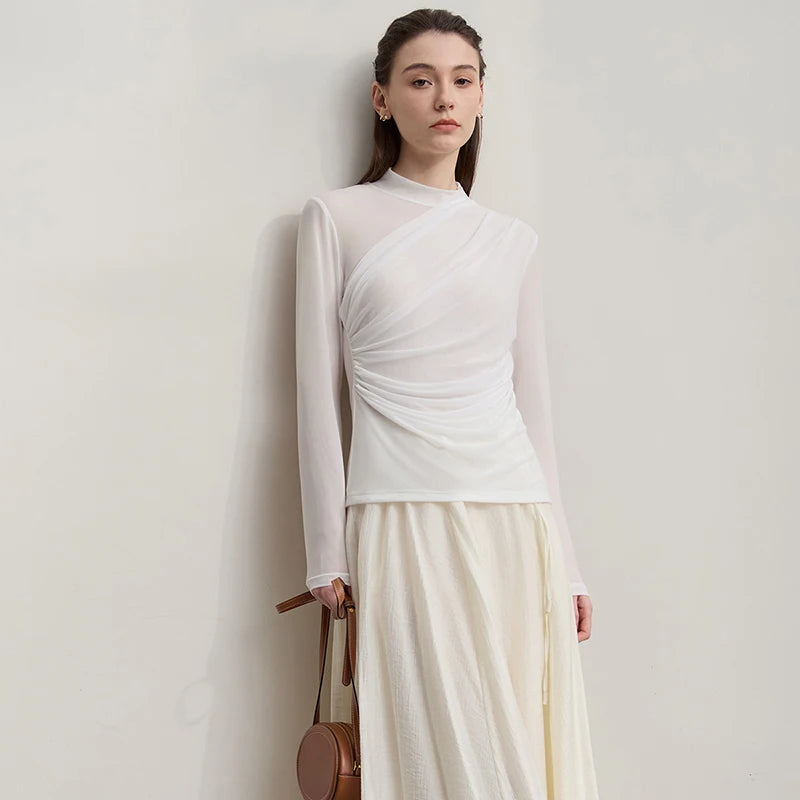 Camille Mesh Knit Top