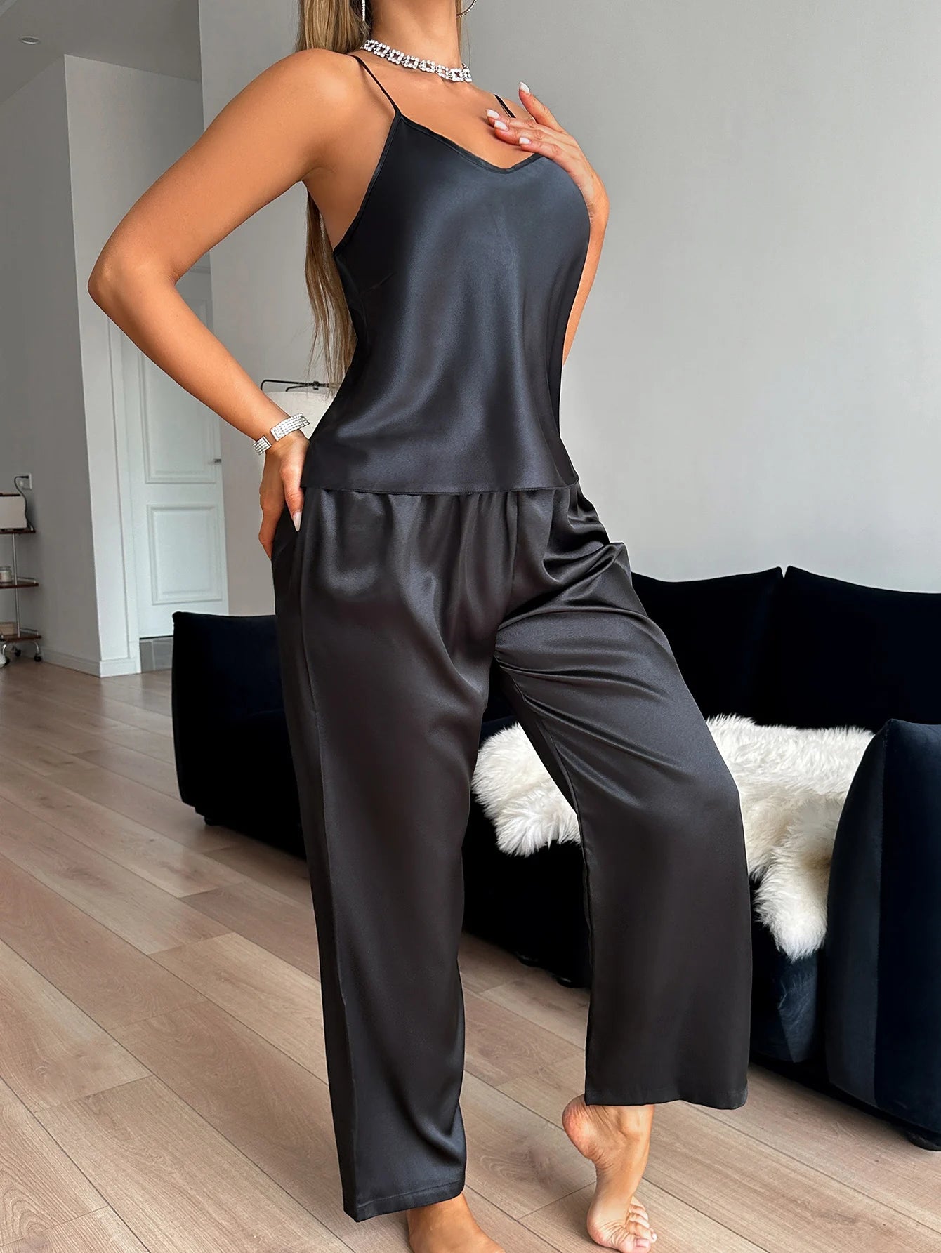 Luna Satin Lounge Set