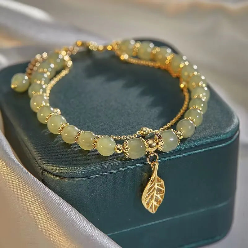 Verdara Jade Leaf Bracelet