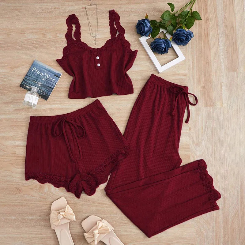 Bella Lace 3-Piece Lounge Set