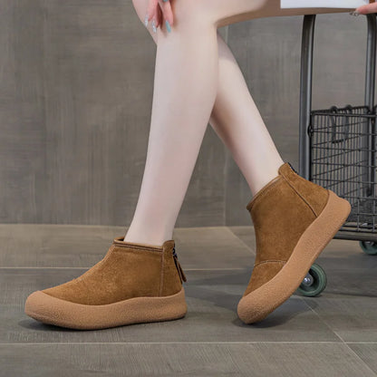 Elara Leather Winter Boots