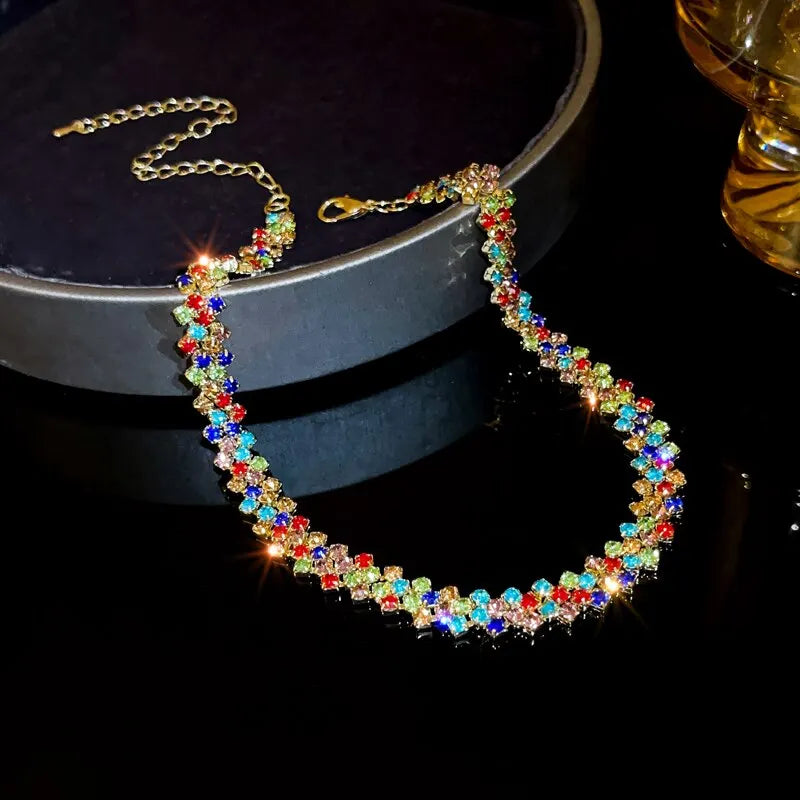 Roselle Crystal Choker