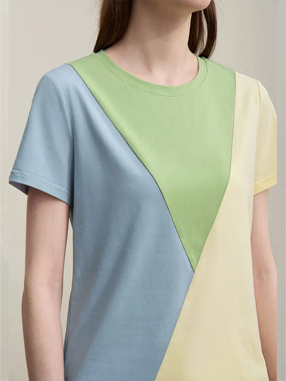 Ava Colorblock Cotton Tee