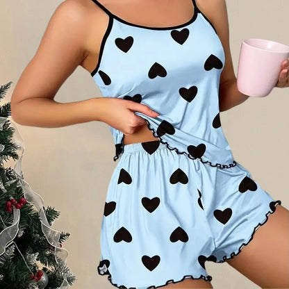 Conjunto de pijama SweetBlush Hearts