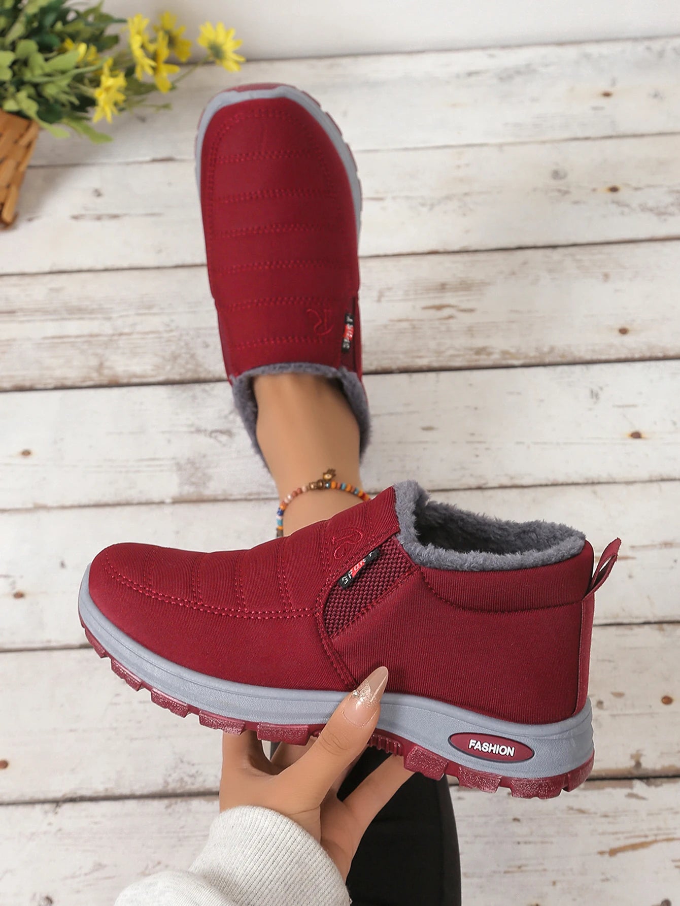 Nora Fur-Lined Winter Sneakers