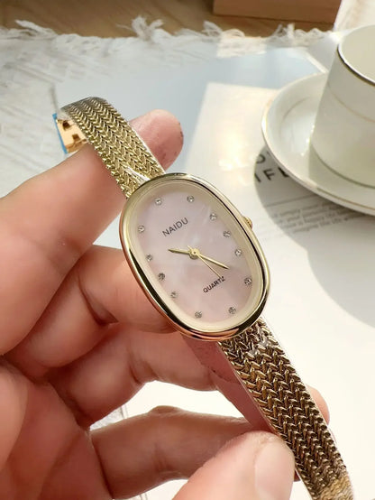 Luna Oval Crystal Watch
