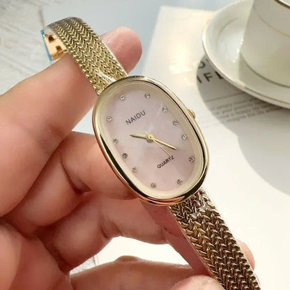 Luna Oval Crystal Watch