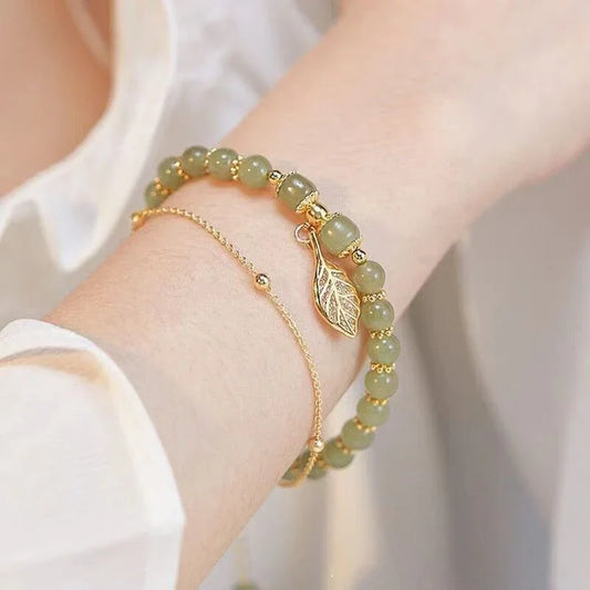 Verdara Jade Leaf Bracelet