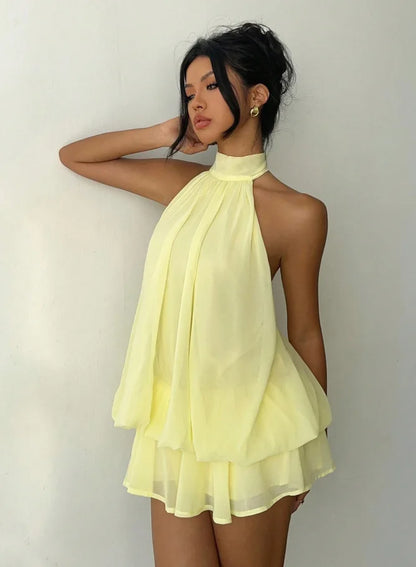 Sienna Backless Mini Dress