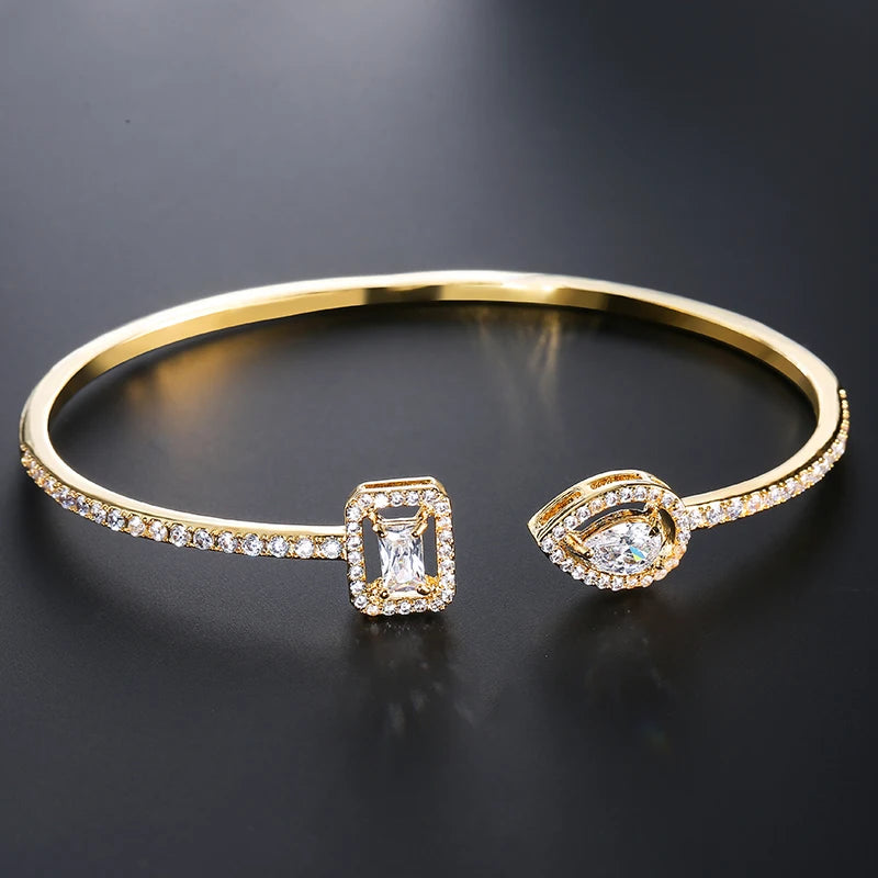 Aurelia Crystal Cuff Bracelet