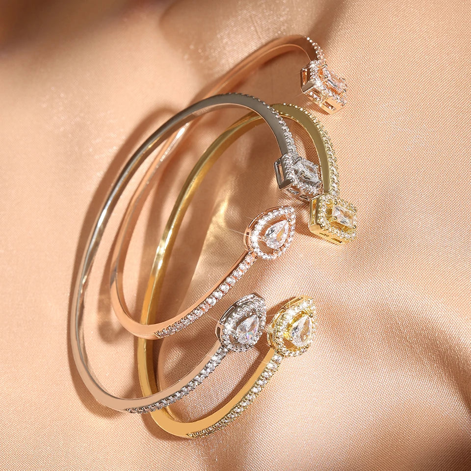 Aurelia Crystal Cuff Bracelet