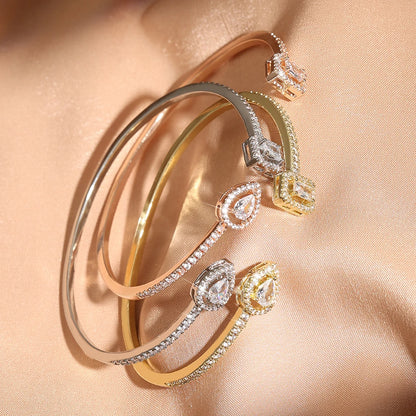 Aurelia Crystal Cuff Bracelet