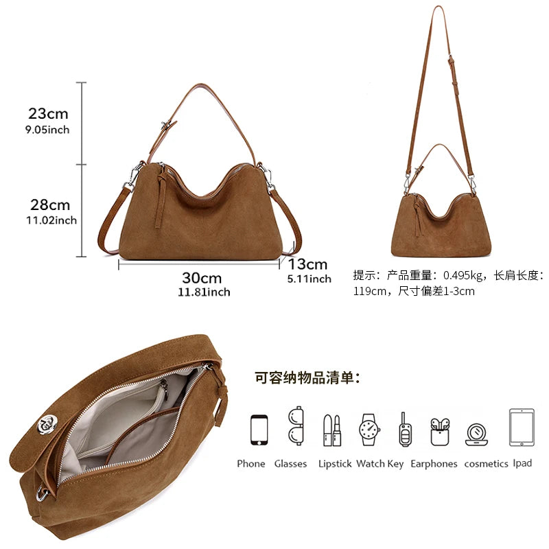 Harlow Suede Tote