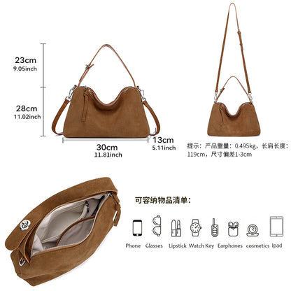 Harlow Suede Tote