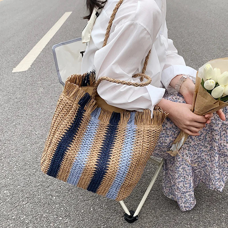 Coastal Stripe Tote