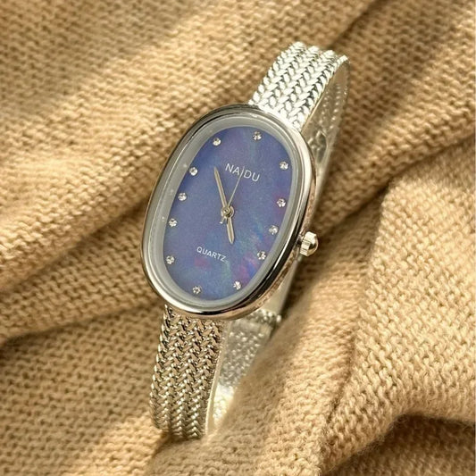 Luna Oval Crystal Watch