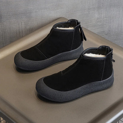 Elara Leather Winter Boots