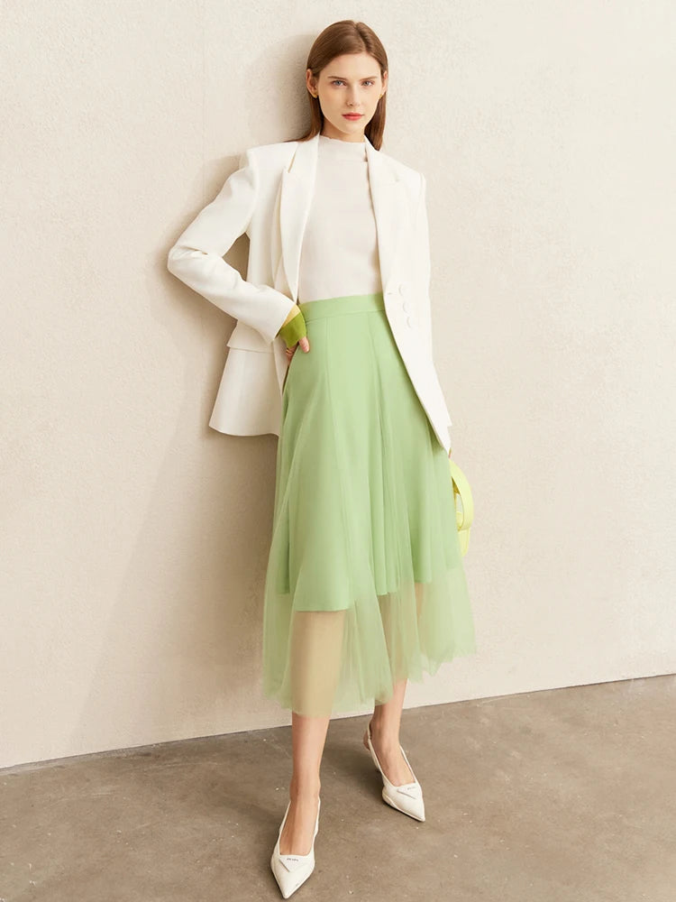 Colorblock Turtleneck Sweater