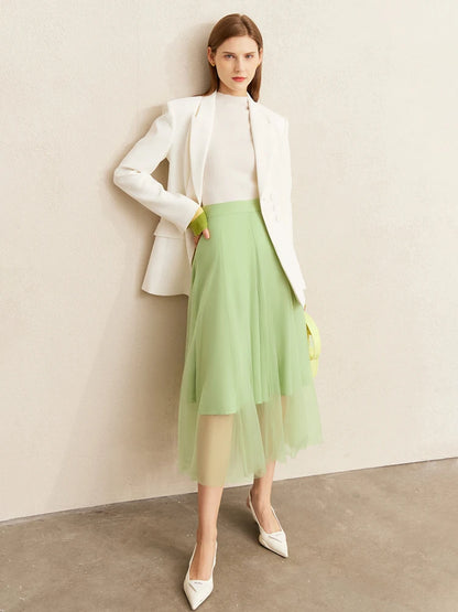 Colorblock Turtleneck Sweater