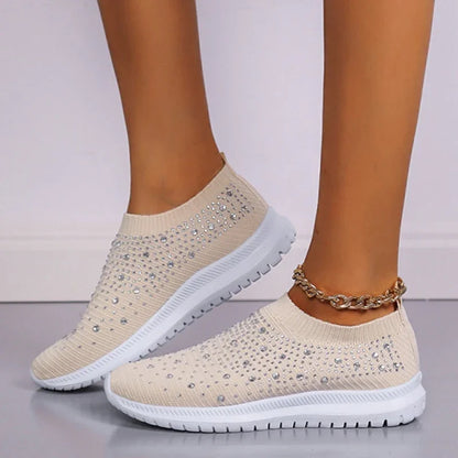 Crystal Slip-On Sneakers