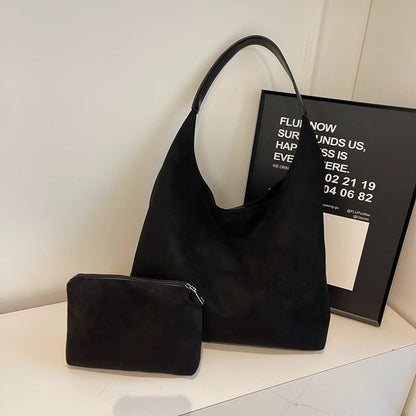 Veloura Suede Tote Bag Set