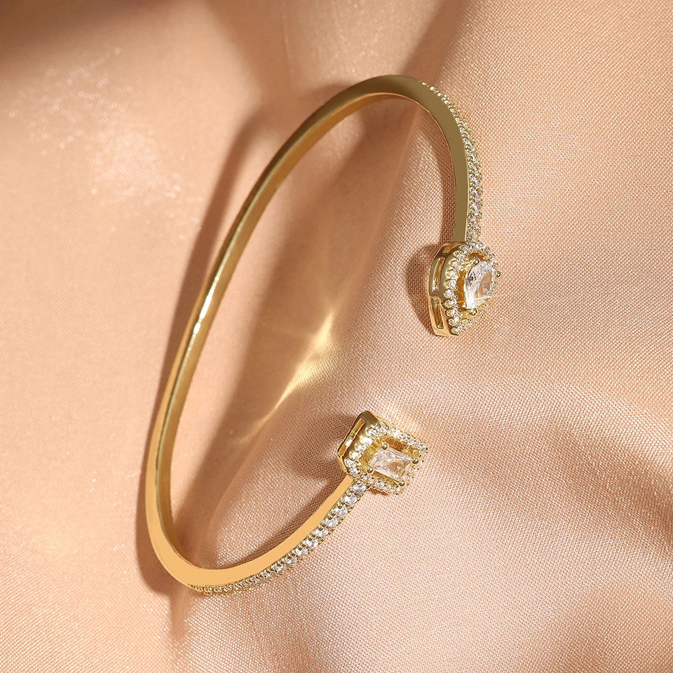 Aurelia Crystal Cuff Bracelet