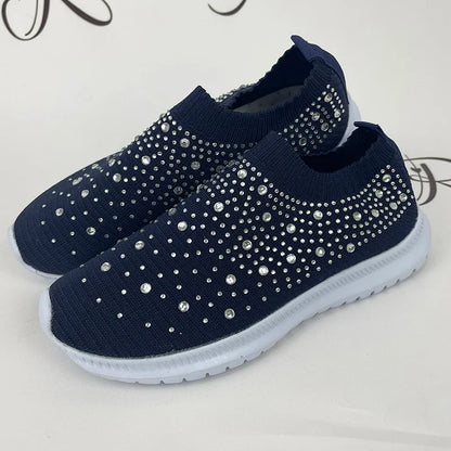 Crystal Slip-On Sneakers