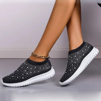 Crystal Slip-On Sneakers