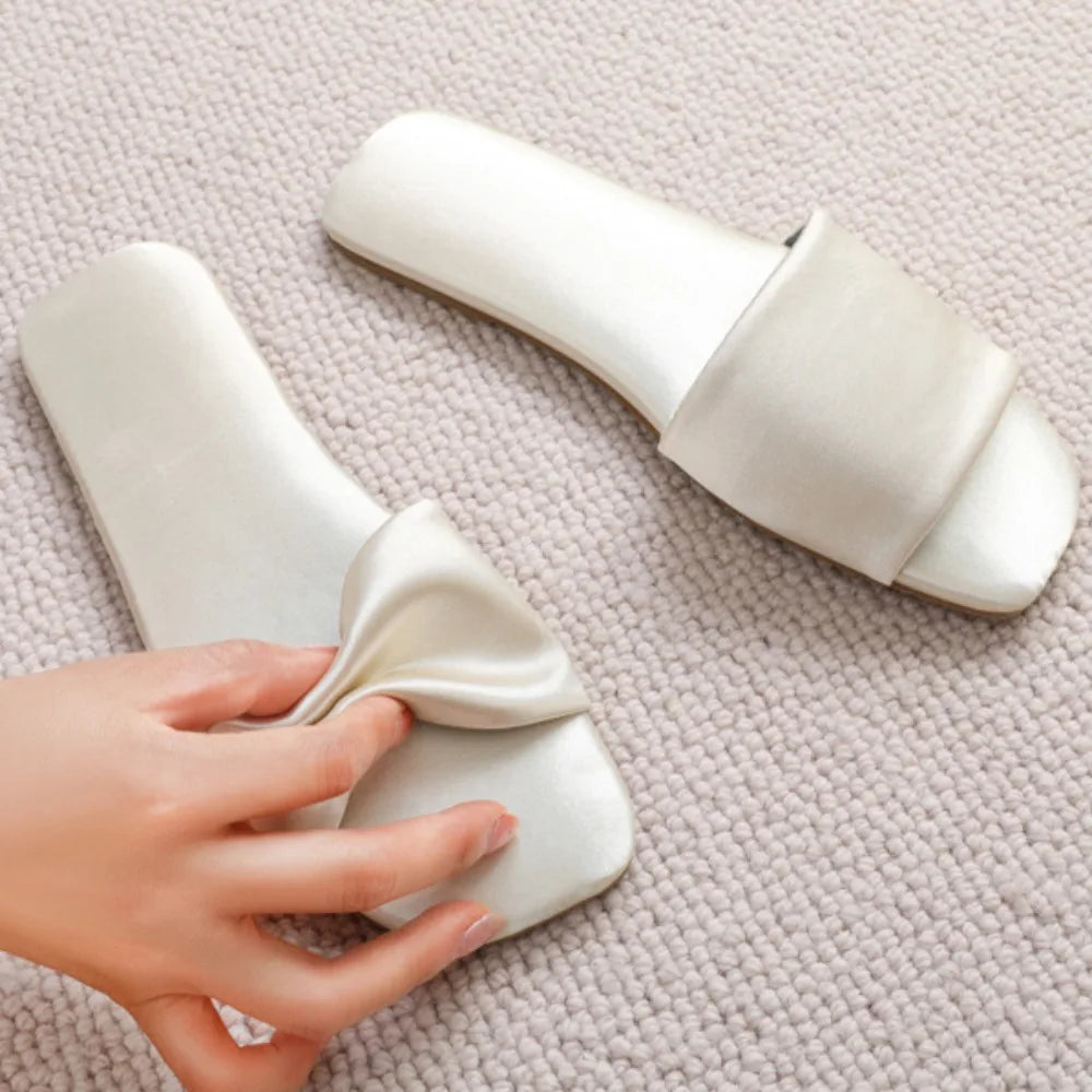 Serene Satin Slides
