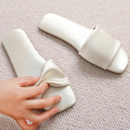 Serene Satin Slides