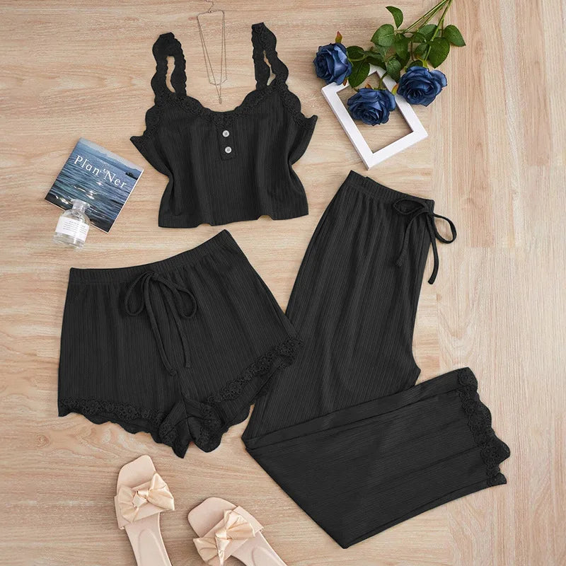 Bella Lace 3-Piece Lounge Set