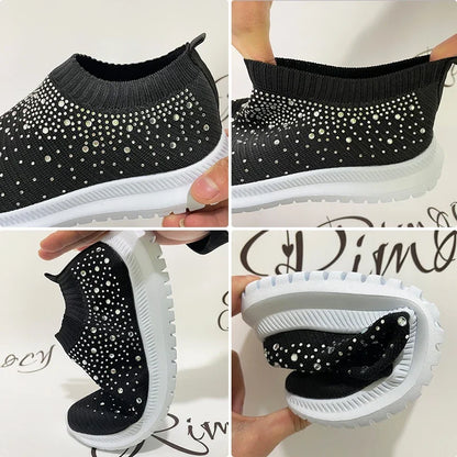 Crystal Slip-On Sneakers