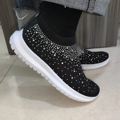Crystal Slip-On Sneakers