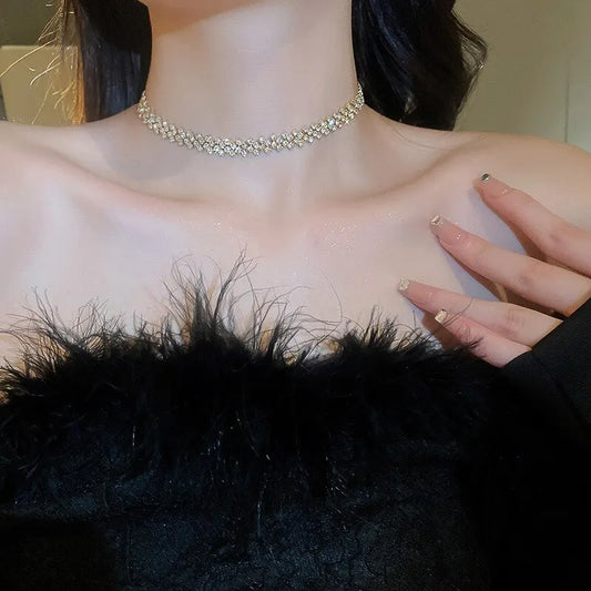 Roselle Crystal Choker