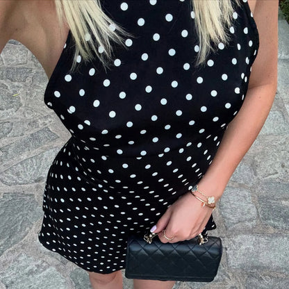 Amélie Polka Dot Mini Dress