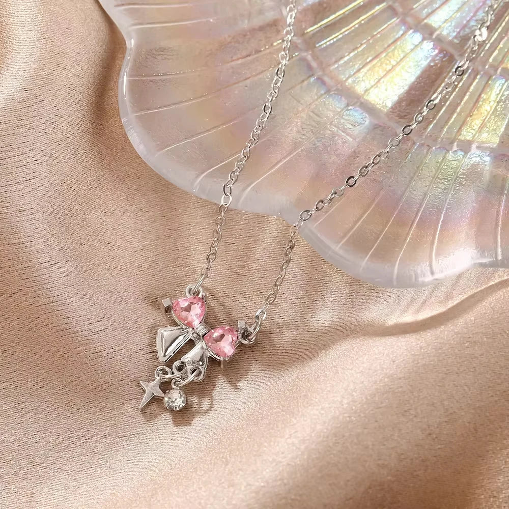 Roselle Bow Necklace